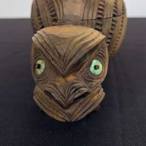Maori feather box by Denis Conway 