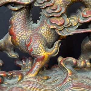 Red and gold dragon 2 - left 