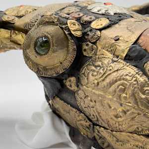 Ritual Tibet ram skull 