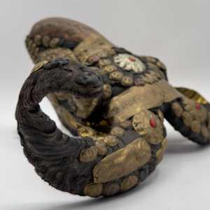 Ritual Tibet ram skull 