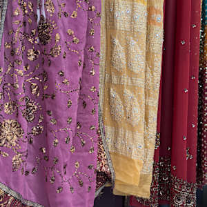 Tapestry of wedding dresses 
