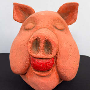 Untitled (pig head and butt) 