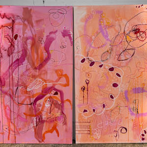 Say That Again  {diptych left} by Marisa Gouda 
