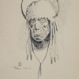 Flathead Native Man by unknown Powell