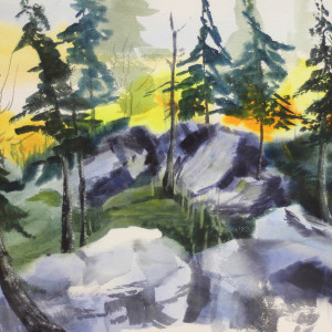Pine on the Rocks by Caroline Stoll