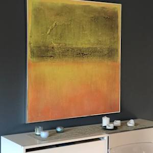 Orange field by Janet Heekin