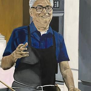 Authorized Portrait of CBC Chef Bruno Feldeisen by Laura M Thomas