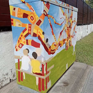 Chorus Cabinet Pohutukawa Ave Ohope by Tania Akehurst