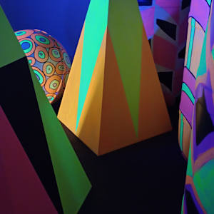 Illusive Geometry - Installation by Tania Akehurst 