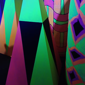 Illusive Geometry - Installation by Tania Akehurst 