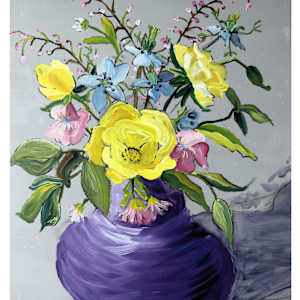 Grandma's Flower Vase by Tania Akehurst  Image: A5 print