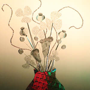 Shinning Flower Vase - Installation by Tania Akehurst