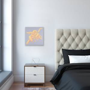 Chiffon I by Nicci Sevier-Vuyk  Image: Chiffon I in a lovely bedroom space.