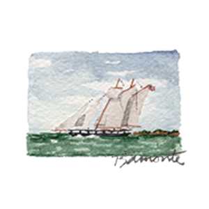 Sailing Ship by The Red Sable Studio