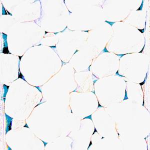 The Space Between the Bones (River Rocks - Turquoise) by Christine Blankenship