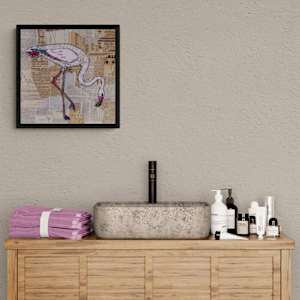 Refinement in Fine Print by Lisa Ruch  Image: Pictured with optional black frame ($495)