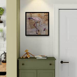 Refinement in Fine Print by Lisa Ruch  Image: Pictured with optional black frame ($495)