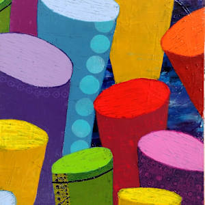 Colorful Voices...United by Lisa Ruch  Image: Right panel of diptych, measures 24 x 12 in.