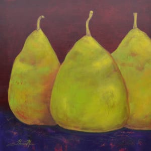 Crimson Pears by Therese Misner