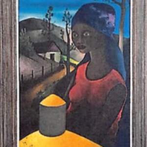 Woman with Light by Jacques Enguerrand Gourgue