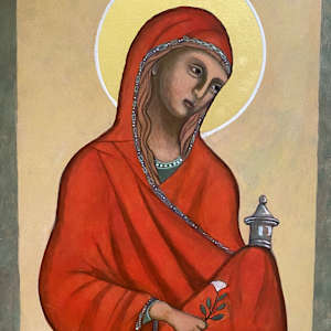 Mary Magdalene Icon by Christine Hales