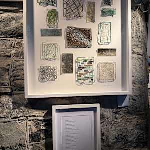 Gortanna by Anna Hutchinson  Image: Gortanna on exhibition and Bog Cotton by Noelle O’Sullivan