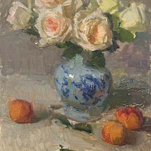 Roses and Peaches by Patricia Nebbeling