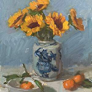 Sunflowers and Oranges by Patricia Nebbeling