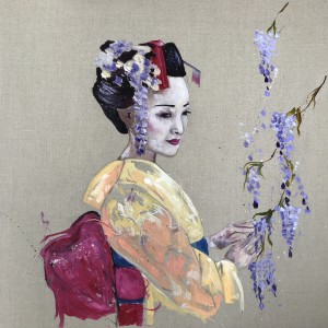 The Kimono and the wisteria by Louise Luton