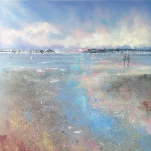 Low tide in Christchurch harbour by Louise Luton