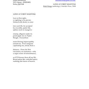 Love At First Sighting by Diana Woodcock