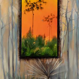 Dry/Wet Pine Island by Donna Marxer