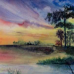 Twilight at Big Cypress by Ana I. Quirós