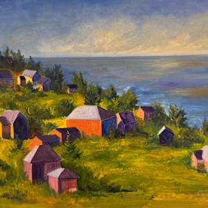 Monhegan Village Light by Rachel Houlihan