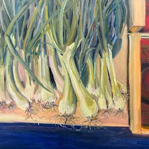 Scallions and Tomatoes by Rachel Houlihan