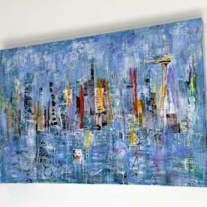 Seattle by Lisa Graff  Image: Seattle, side of artwork