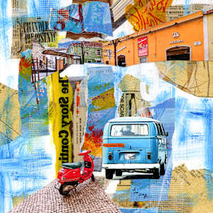 Portugal Scooter by Lisa Graff