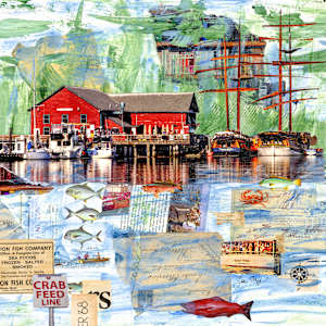 Coupeville Wharf by Lisa Graff
