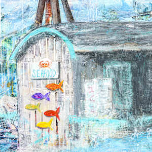 Friday Harbor Seafood Market by Lisa Graff  Image: A lighter version for prints