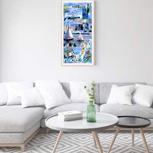 Islander by Lisa Graff  Image: In situ, the edges of the gallery wrapped canvas are finished and no framing is needed. 