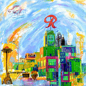 Rainier Space Needle  (Private Collection) by Lisa Graff, Image 1.