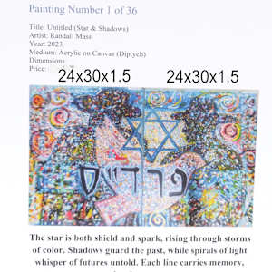 Star +  Shadows (Diptych) by Randall Mass, Image 2.