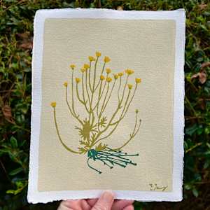 Gold Flowers by Elizabeth