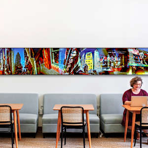 42nd Street by Susan Bowen  Image: 24"x 144" (split into panels)