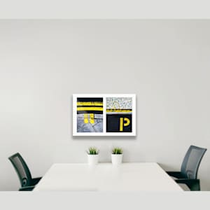 Street Lines #01: Yellow Markings and 'P' Proof 1 by Susan Bowen, Image 1.