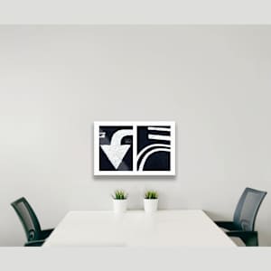 Street Lines #02: Arrow and Curved Line Proof 1 by Susan Bowen, Image 1.