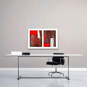 Seeing Red #10: Street Lines and Bicycle Tracks 1/25 by Susan Bowen 