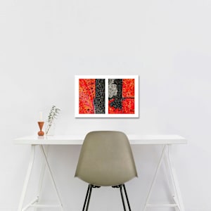 Seeing Red #03: Steel Plates and Macadam 1/50 by Susan Bowen