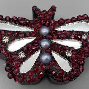 butterfly magnet-red by Helen Marie, Image 1.