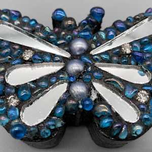 butterfly magnet-blue by Helen Marie, Image 1.